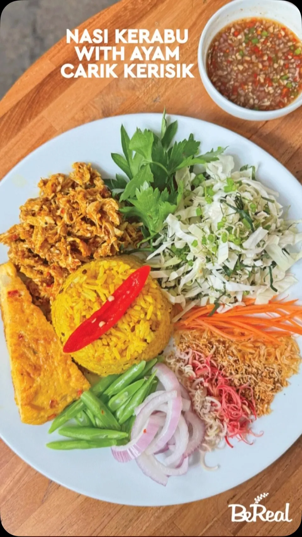 Food at Be Real Cafe (image description pending)